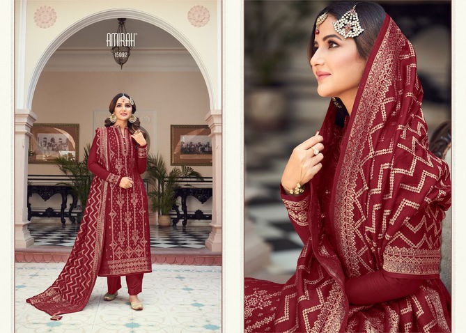 Amirah Maariyah Gold Heavy Festive Wear Latest Salwar Suit Collection